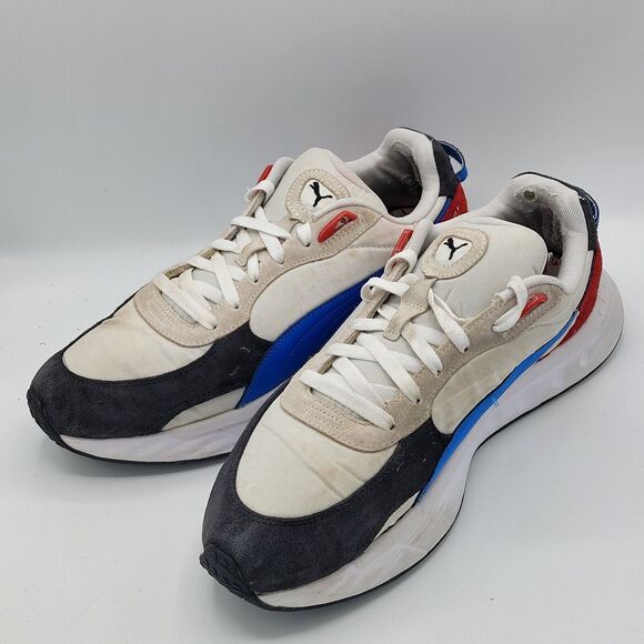 Puma Wild Rider Rollin\' Puma White Blue Red Men\'s Size 12 main image 4